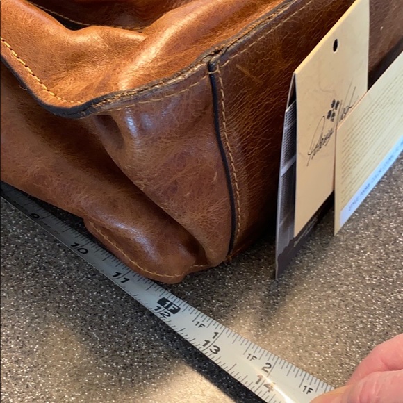 Patricia Nash Cognac Large Leather Backpack - Picture 7 of 8